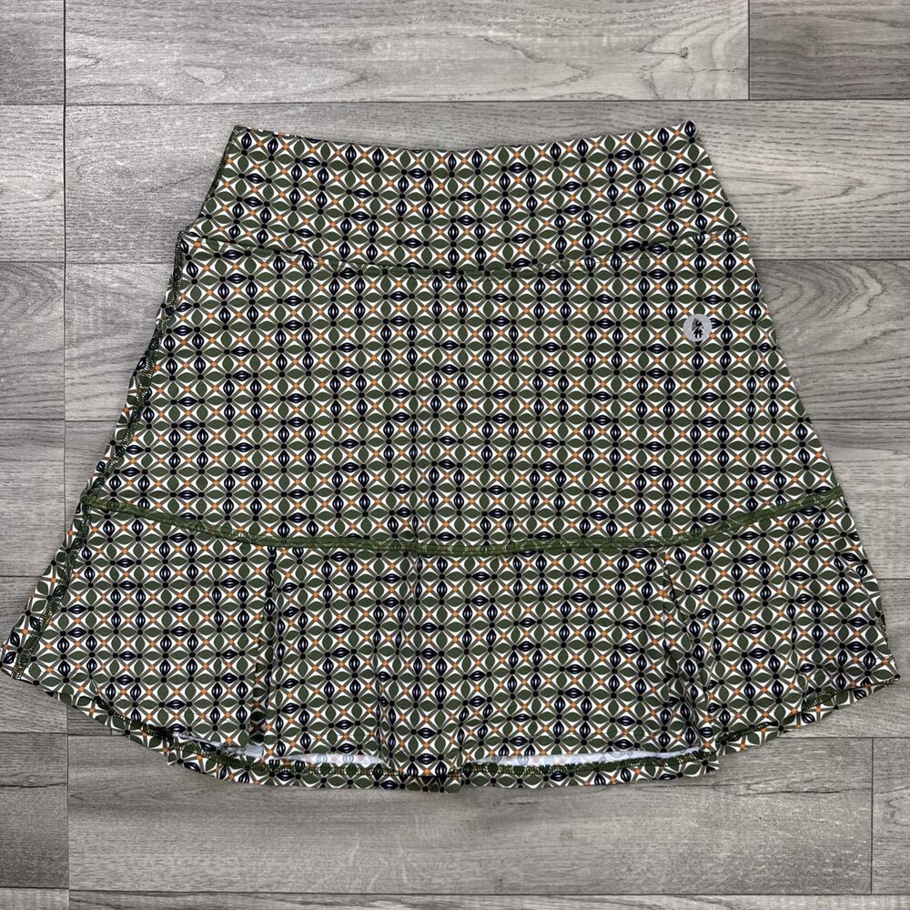 Dona Jo Tennis Golf JoJo Skort Green Print sz 1 / Small